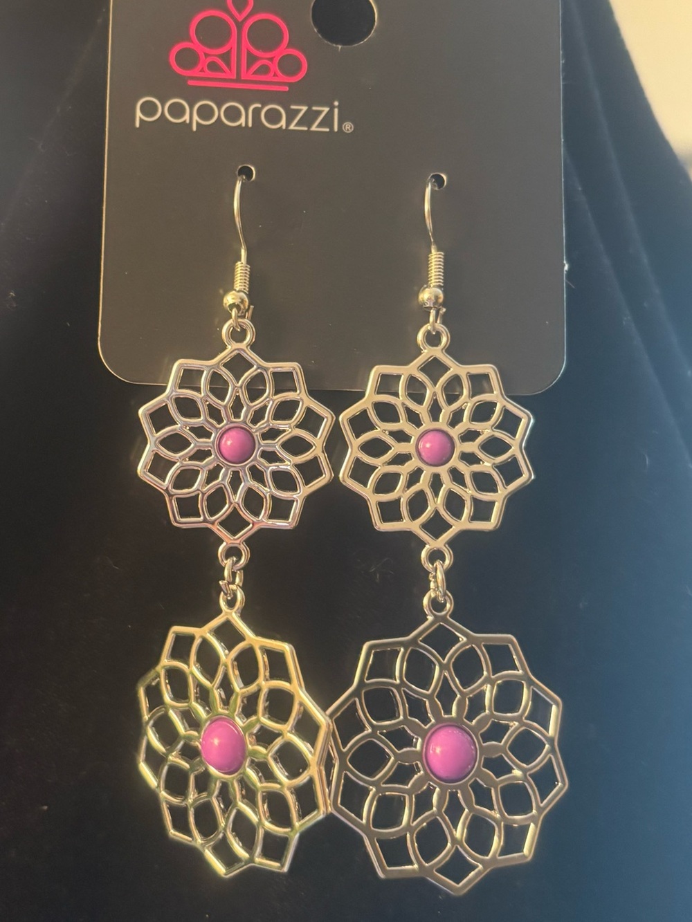 Paparazzi Pinkish Filigree Dangle Earrings